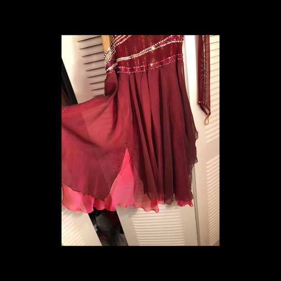 Custom Figure Skating Ice Dance Dress Adult Small - Picture 4 of 9